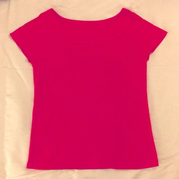 Rafaella Tops - Rafaela Hot Pink CapSleeve Top NEW